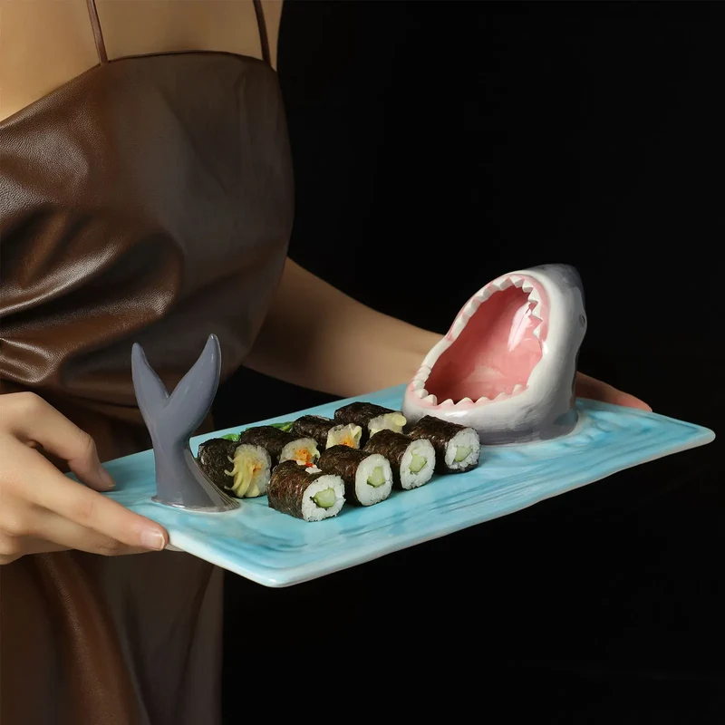 Shark Bite Sushi Serveringsfad