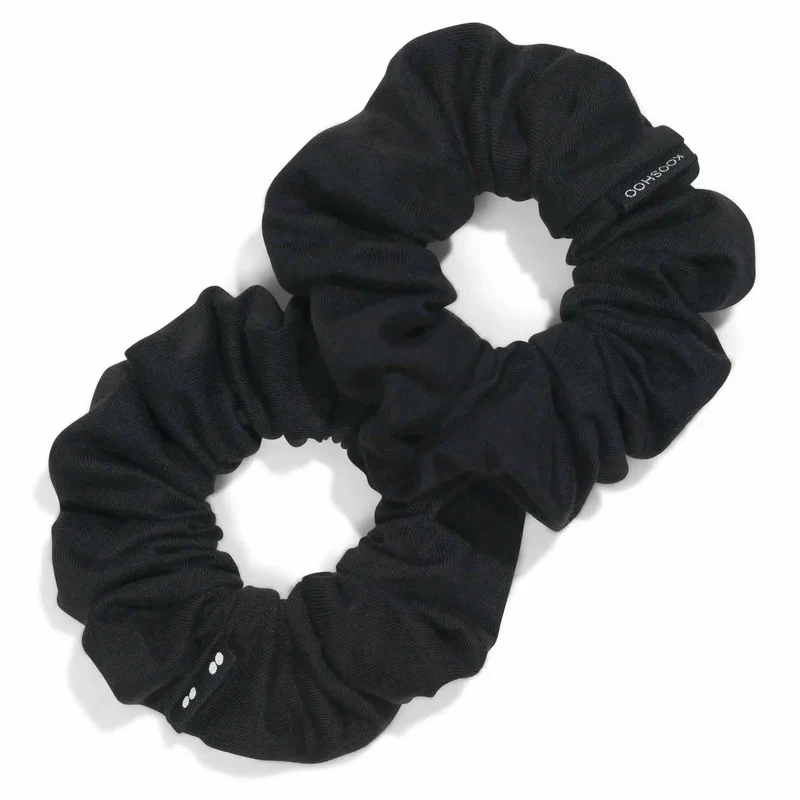 Kooshoo - økologiske hår scrunchie - black