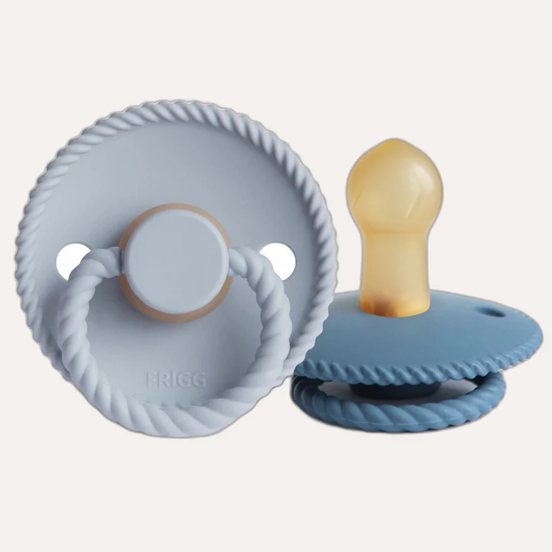 FRIGG Rope Natural Rubber Pacifier 2-Pack