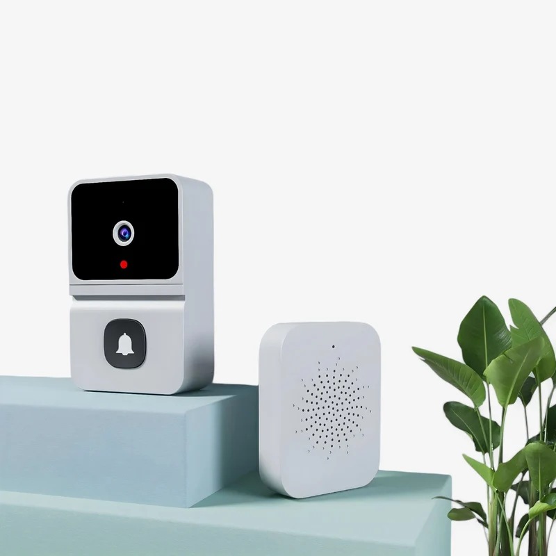Slim WiFi videodørklokke med tovejs intercom og nattesyn – Trådløs sikkerhed med smartphone-forbindelse