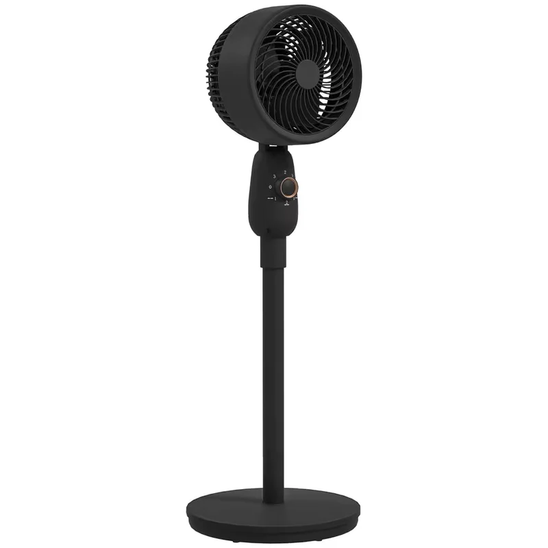 Effektiv Standventilator med Justerbar Hastighed og Sikkerhedsgitter