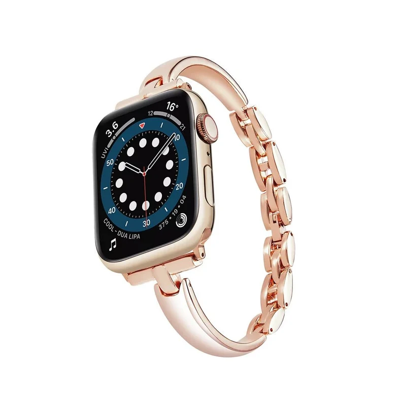 Elegant rustfrit stålarmbånd til Apple Watch til hverdag og fest