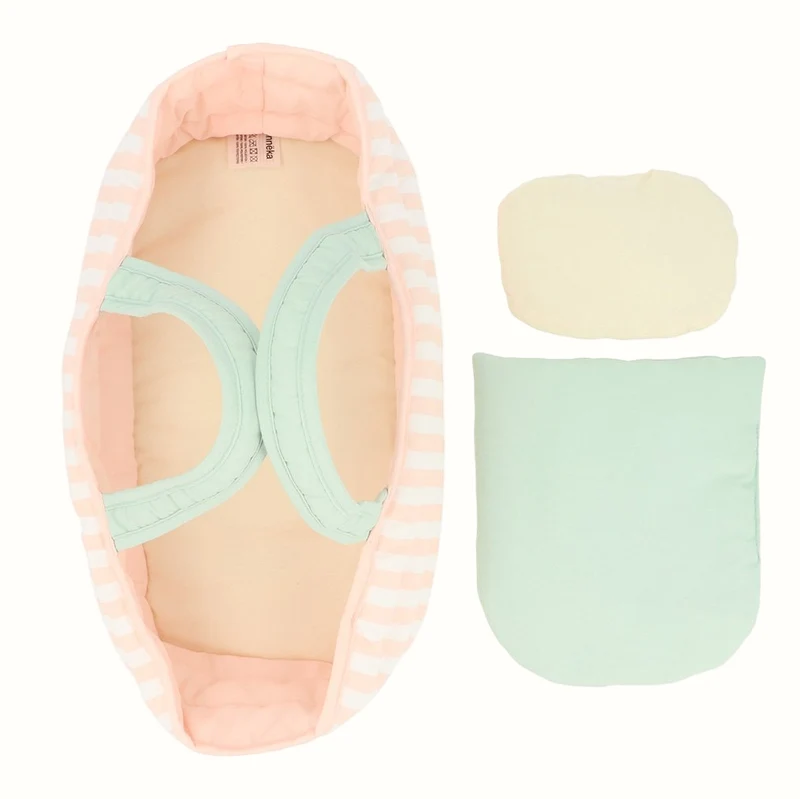 Dockbädd Stripes Pink 30 cm | Monnëka