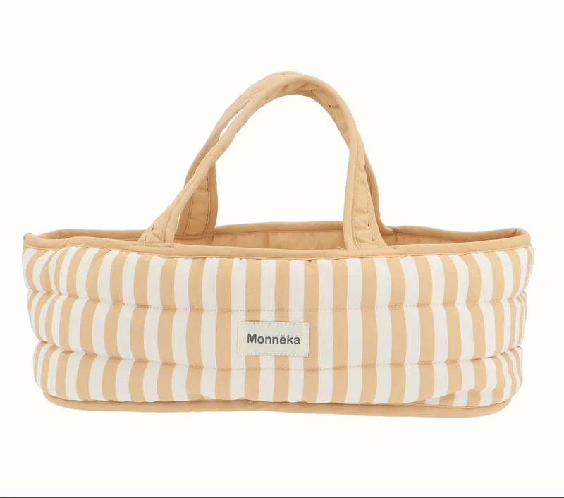 Dockbädd Stripes Caramel 30 cm | Monnëka