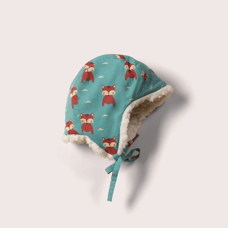 Sherpa-mössa Night Time Foxes | Little Green Radicals