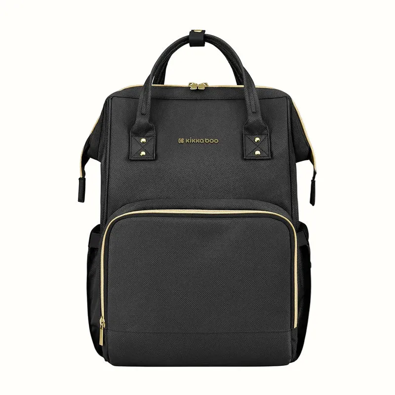 Kikkaboo Siena skötväska ryggsäck – Black & Gold
