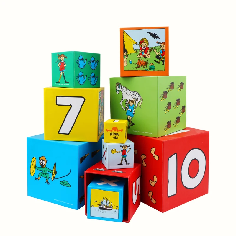 Pippi stapelkuber – 10 delar | Barbo Toys
