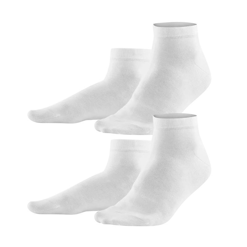 Living Crafts - 2-pak sneakers strømper - herre - hvid