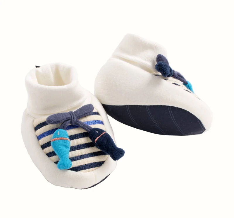 Babytofflor Fish Sailor 0–6 mån | Sauthon
