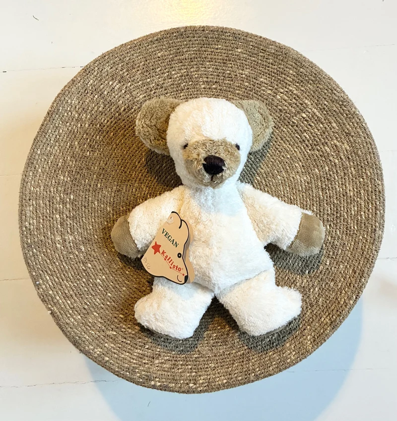 Kallisto - økologisk bamse - lille hvid bjørn - 24 cm.