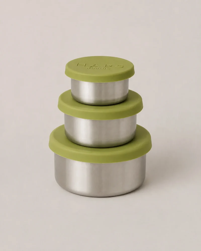 Haps Nordic - steel trio - small - matcha