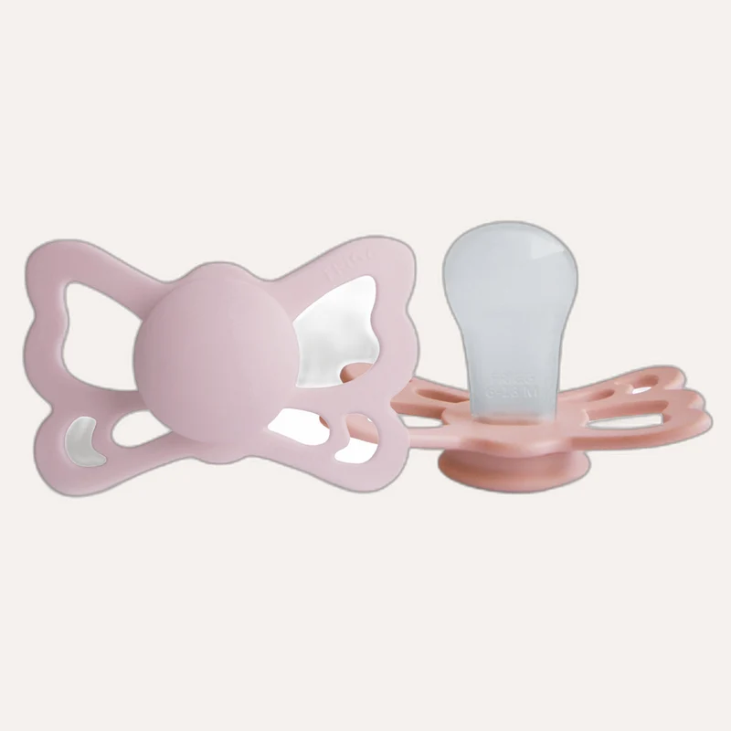 FRIGG Butterfly Anatomical Silicone Pacifier 2-Pack (6-18 Months)
