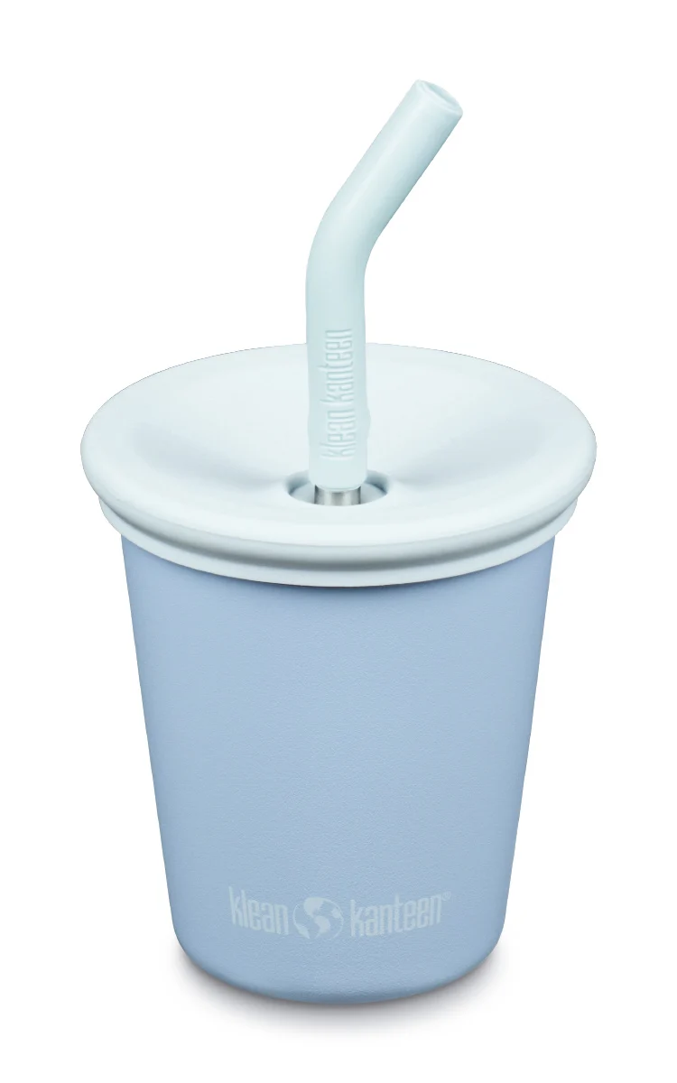 Klean Kanteen - kids cup - straw lid - clear sky
