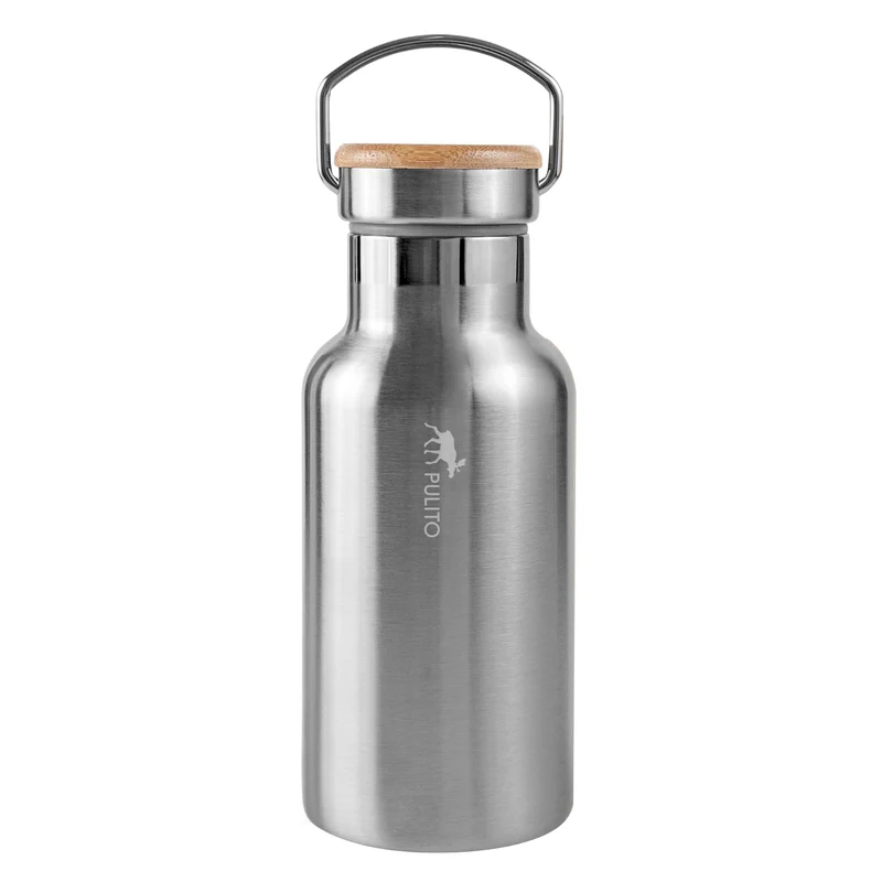 Pulito - drikkeflaske med termoeffekt - bambus - 500 ml.