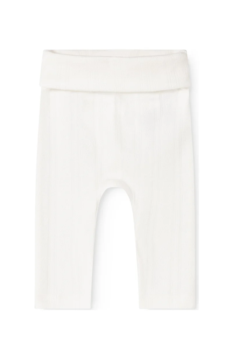 Piva Modal Pointelle Pants - Gentle White