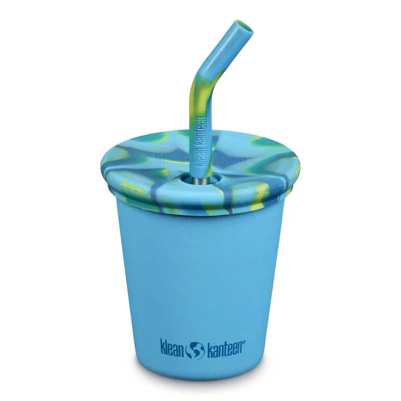 Klean Kanteen - kids cup - straw lid - hawaiian ocean