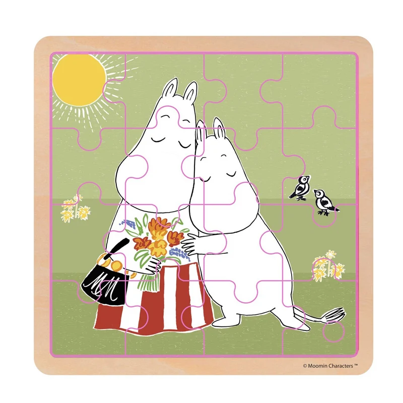 Mumin träpussel Hugs – 16 bitar