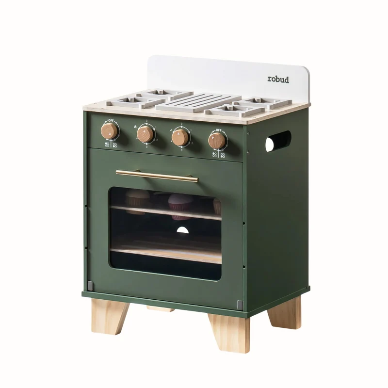 Leksaksugn Vintage Green i trä