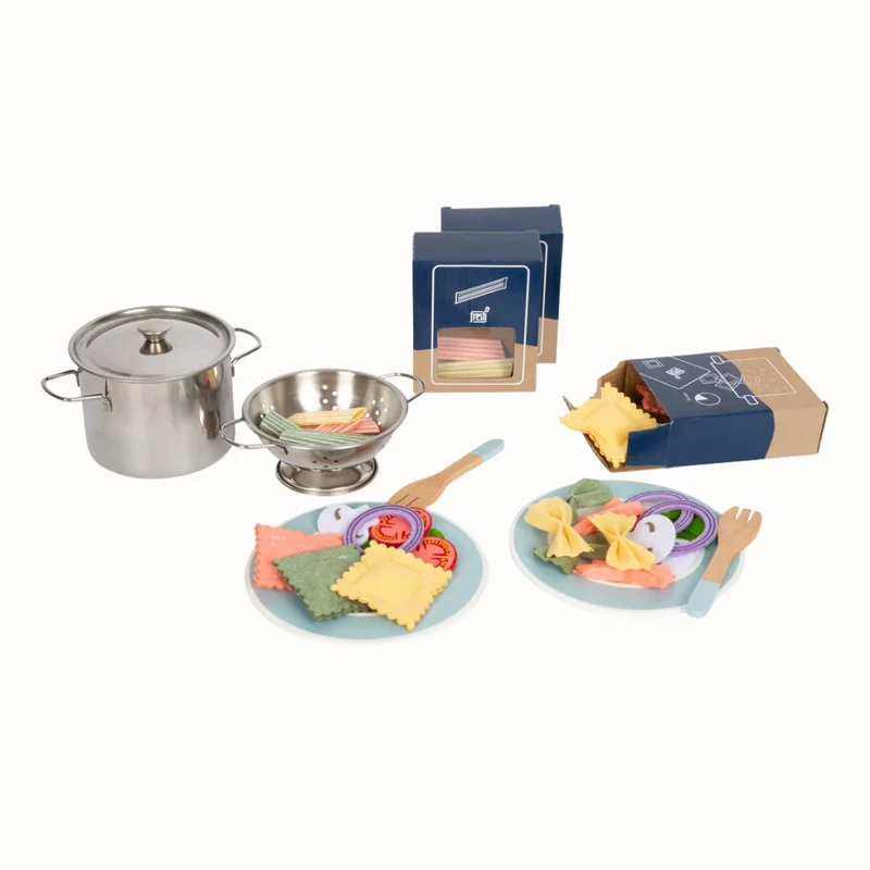 Pasta Chef leksaksset i trä & filt