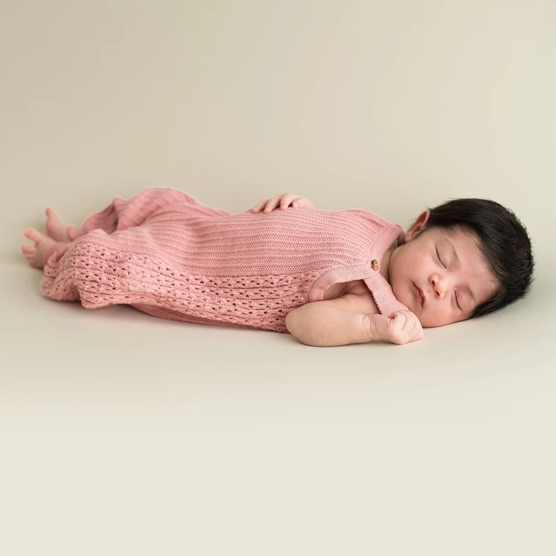Babyromper Bubblegum Pink i ekologisk bomull | Micu Micu