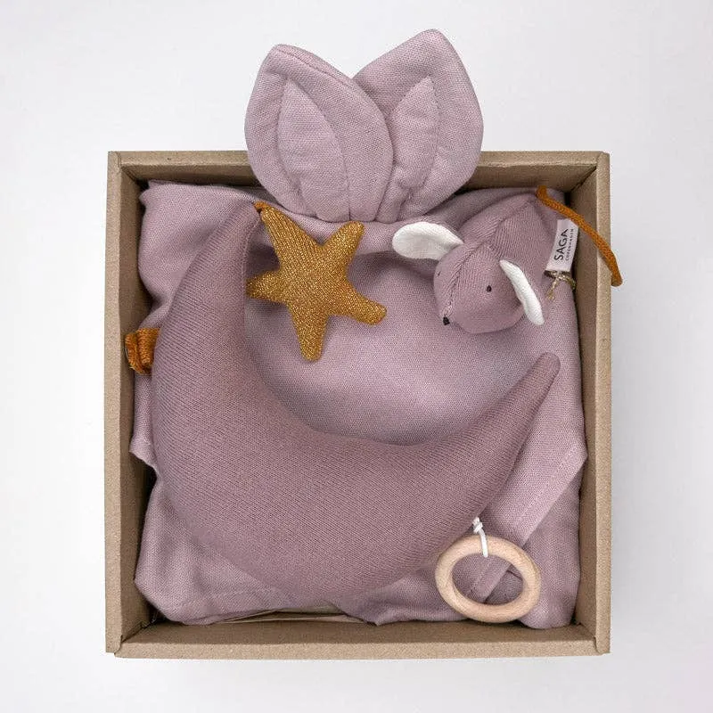 Baby presentbox Mauve Mist, 3 delar | Saga Copenhagen