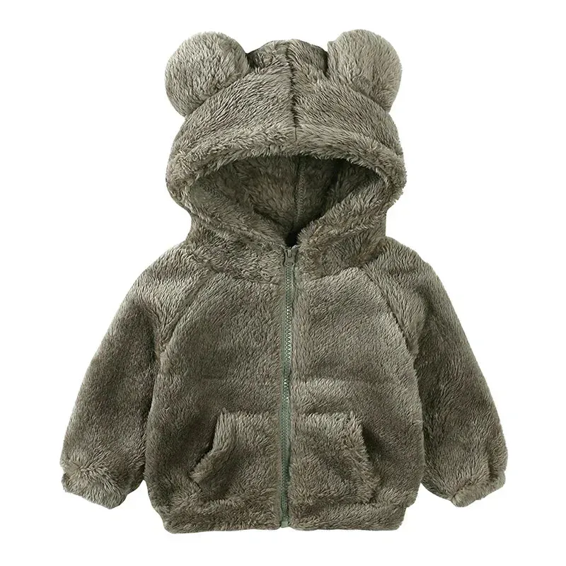 Winter Hooded Fleece Coat – Warm & Cozy