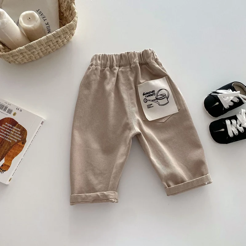 Denim Pants – Soft Striped Casual Trousers