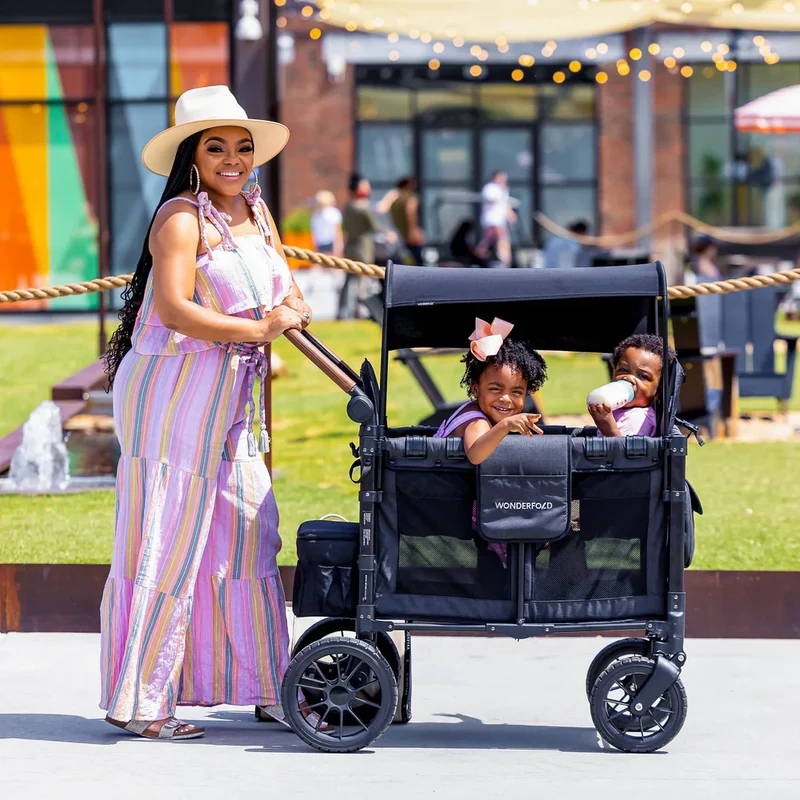 WonderFold W2 / W4 Luxe Stroller Wagon (2-sitsig / 4-sitsig)