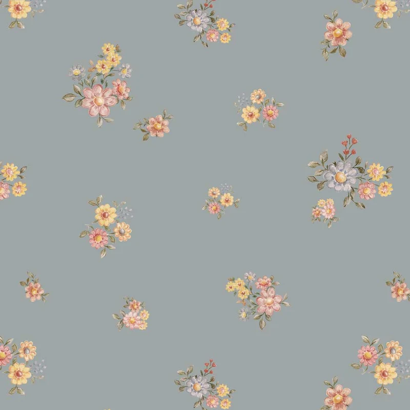 Flowers Minimini Dark tapet – Dekornik