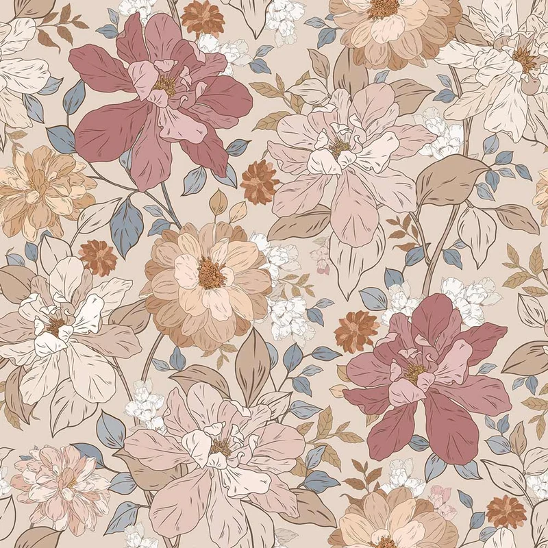 Marigold Flowers tapet – Dekornik