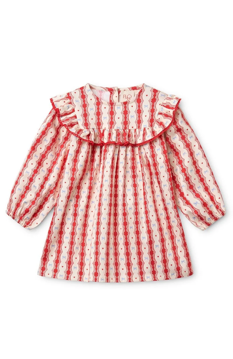 Joy Dress - Lace Stripe
