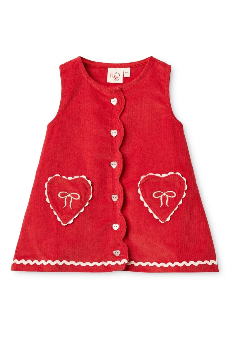 Carol Dress - Poppy Red