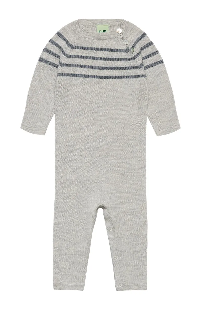 Baby Bodysuit - Light Grey Melange