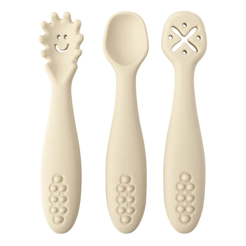 Baby Silicone Spoon Set for Safe Feeding and Weaning