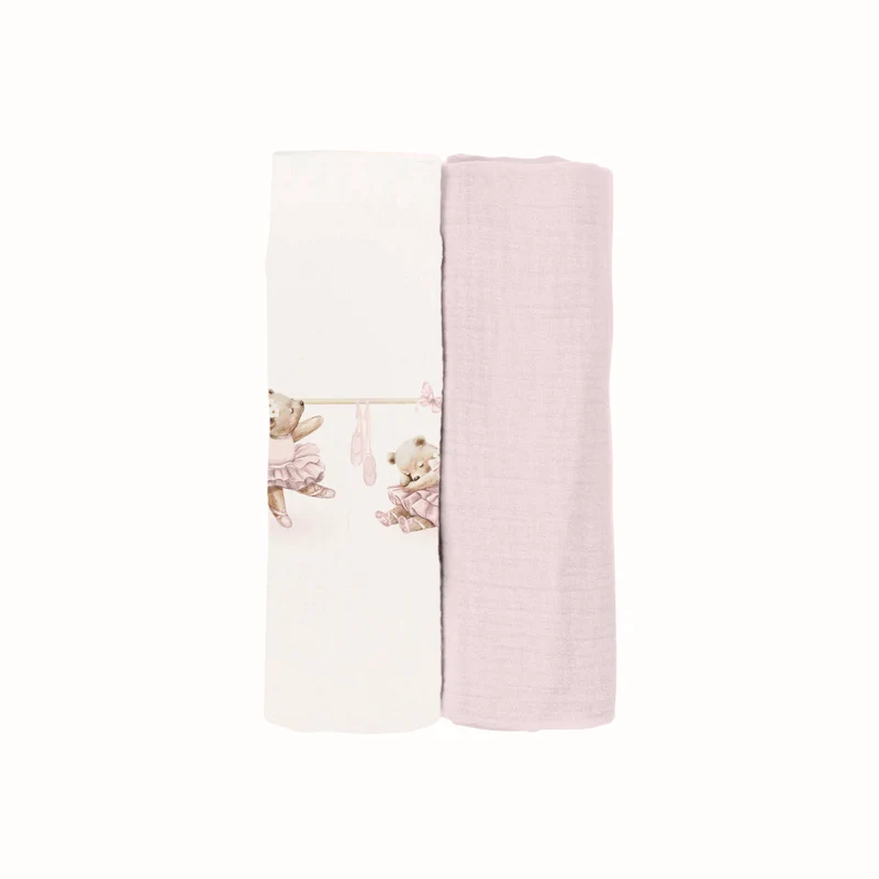 Musselindukar 2-pack – Ballerina Charlene