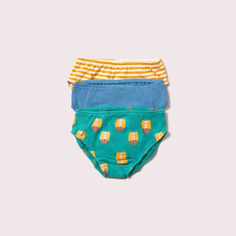 Ekologiska barnunderbyxor 3-pack – Little Dogs