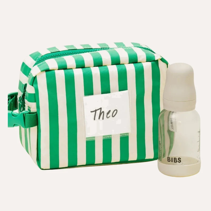Mini Cooler Bag | Green Stripe