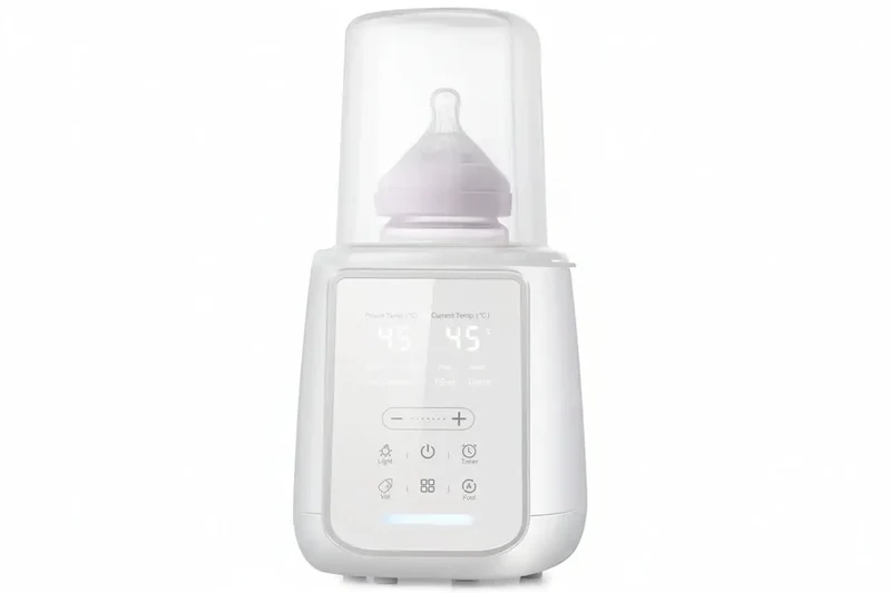 All-in-One Fast Warmer for Baby Feeding | Portable Milk Heater and Food Heater with 2-Minute Heating & Auto Shut-Off | Fast 2-Minute Milk Heater with Smart Temperature Control and 24h Keep Warm | BPA-Free