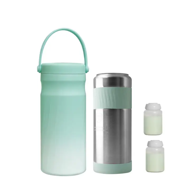 Portable Breast Milk and Water Cooler 24-Hour Extended Cooling | Ice-Free Portable Milk Storage for Travel and Work | All-in-One Ice-Free Cooler and Baby Bottle Storage for Breast Milk Pumping with Large Capacity 650ml