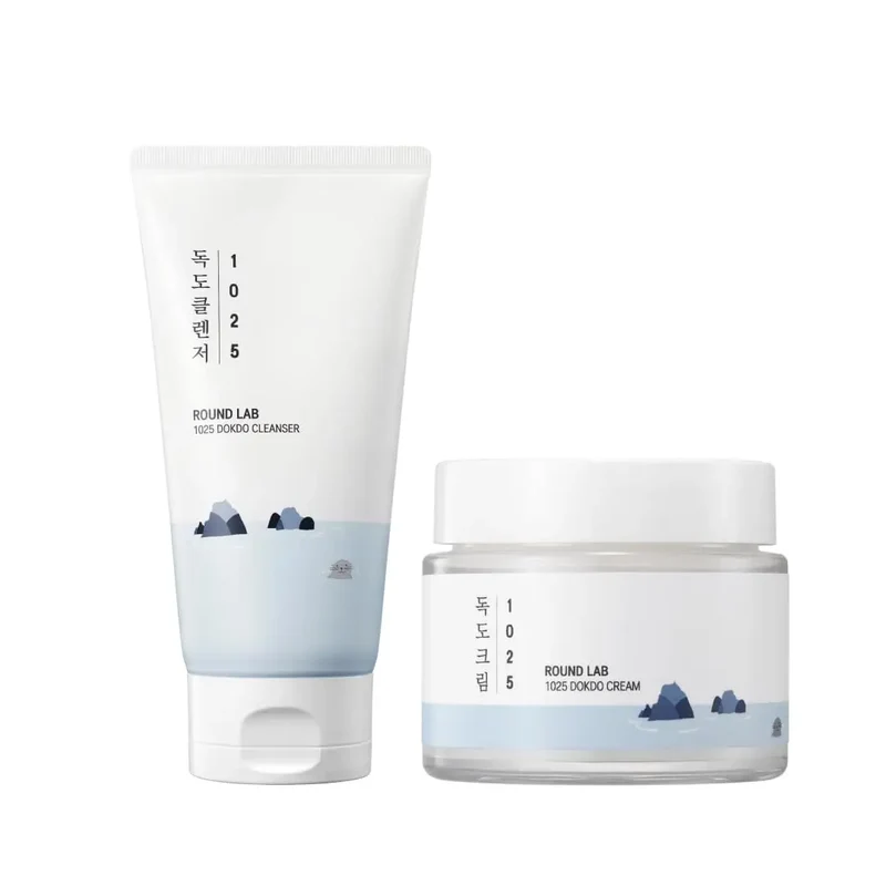 ROUND LAB 1025 Dokdo Cleanser 150ml + Dokdo Cream 80ml