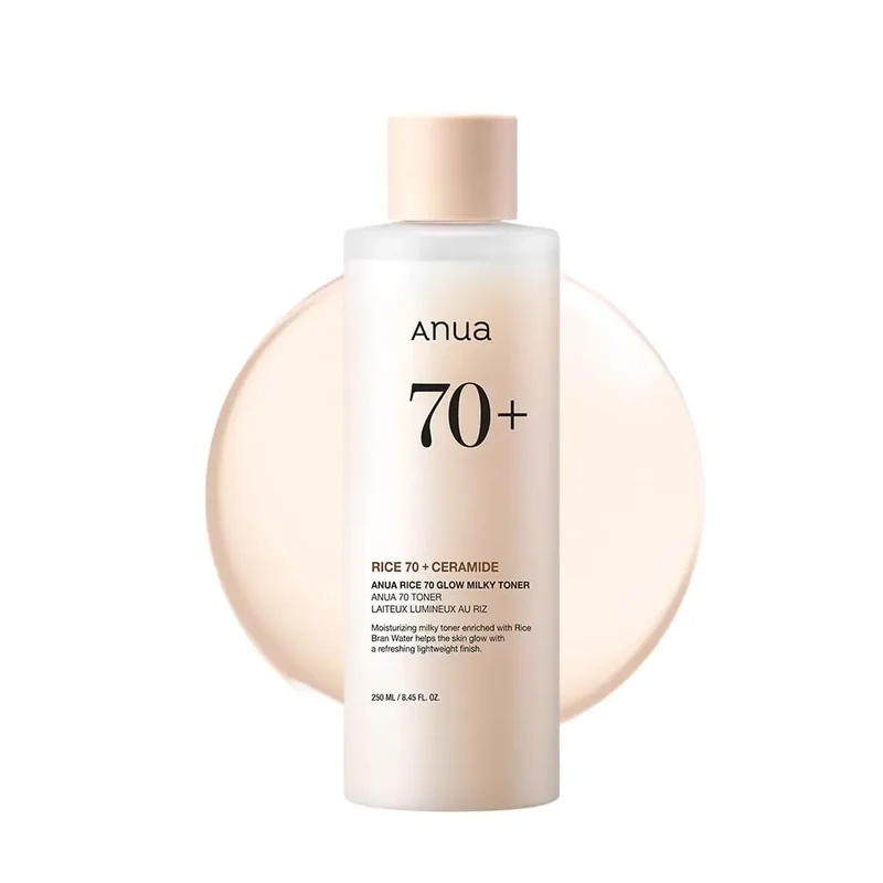 Anua rice 70 glow milky toner 250ml