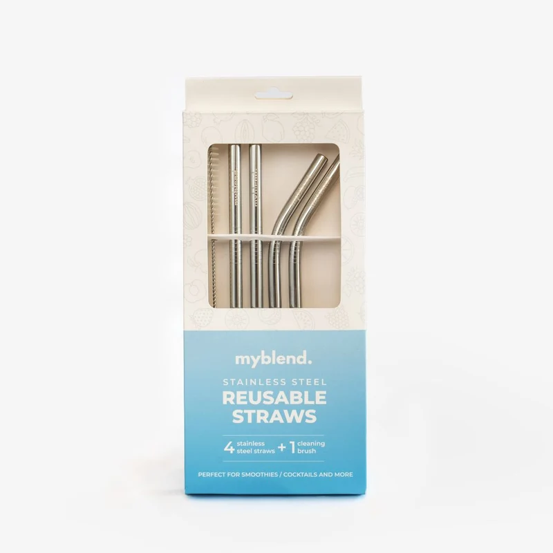 XL Steel Straw Set (4 straws)