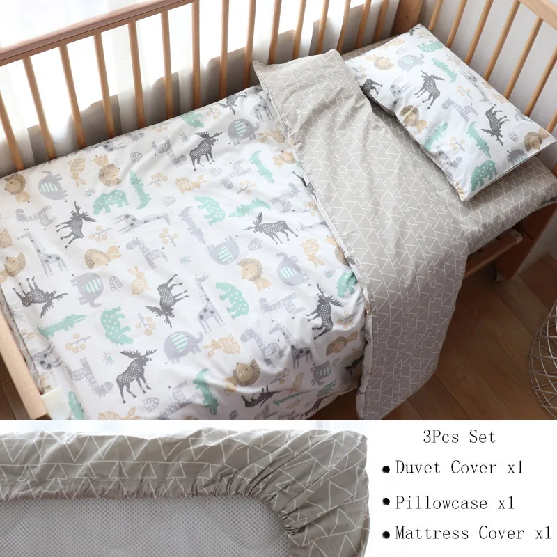 Soft Cotton Baby Crib Bedding Set – Nursery Bundle