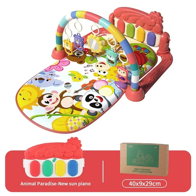 Baby Gym Mat Pedal Piano Fitness Frame – Musical Play