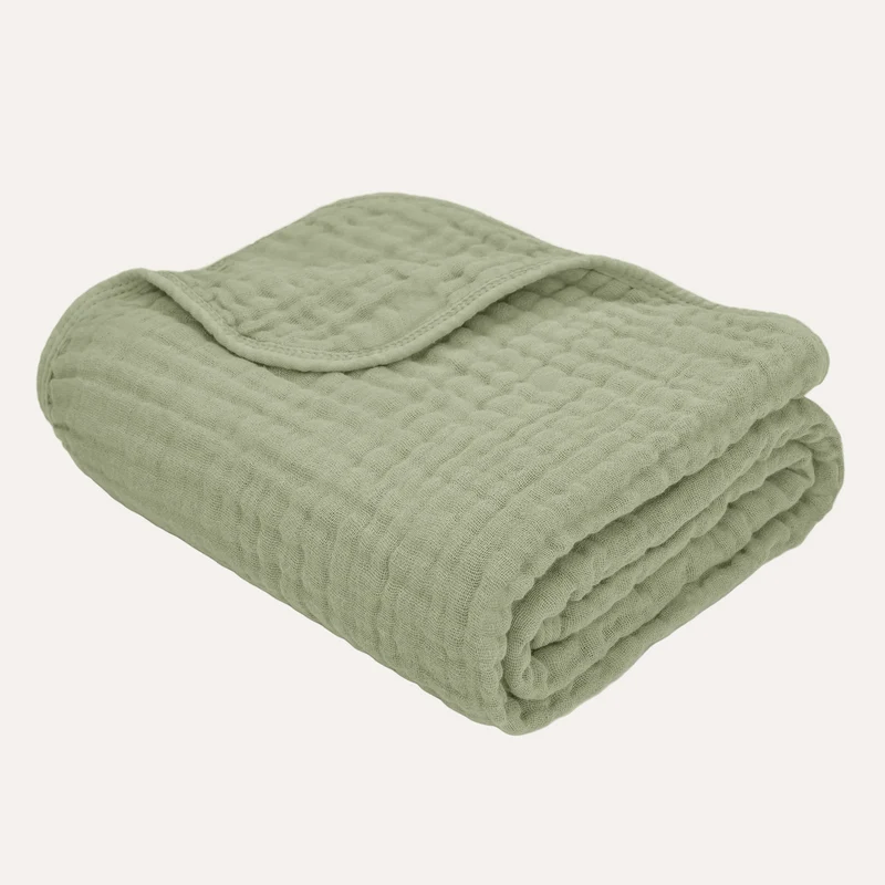 Baby Muslin Blanket in Sage