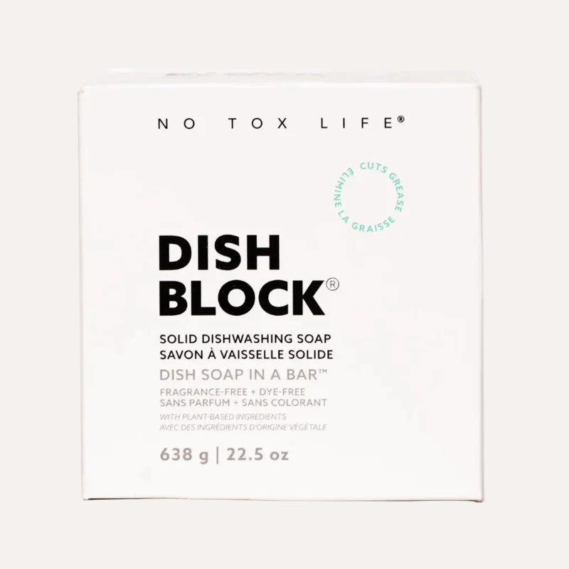 DISH BLOCK® solid dish soap - Huge bar (22.5 oz | 638g) - No Tox Life®