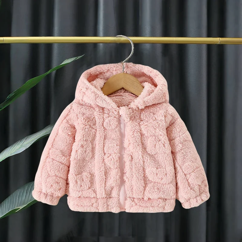 Baby Girl Winter Lambswool Coat – Cute Warm Outwear