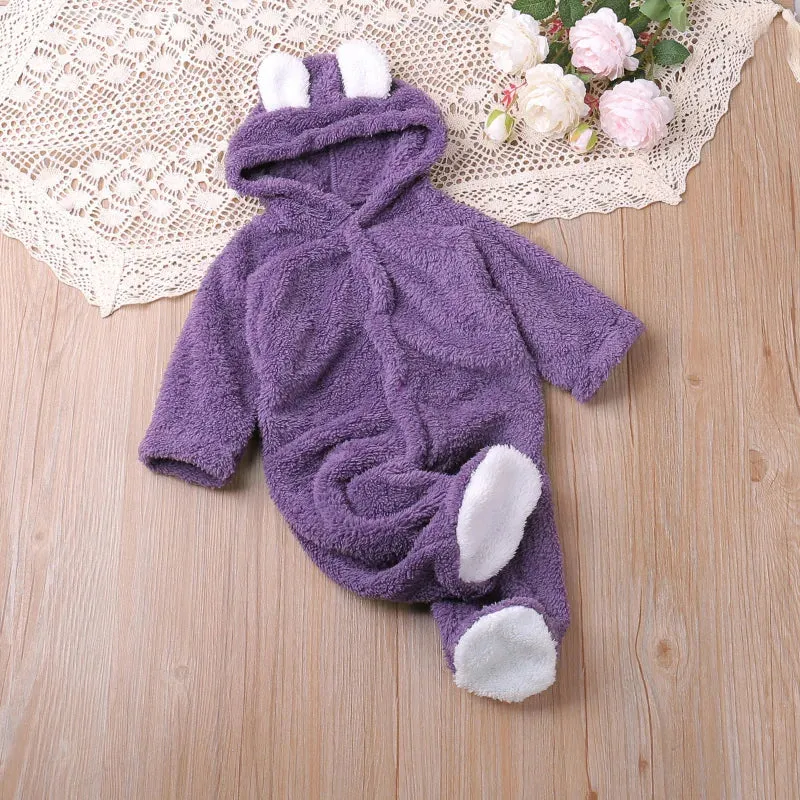 Cartoon Bear Romper – Cozy Autumn Playsuit