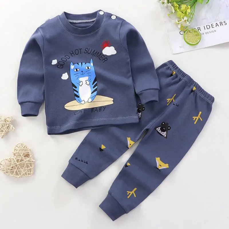 Toddler Cartoon Pajama Suit – Autumn Outfits 1-4Y
