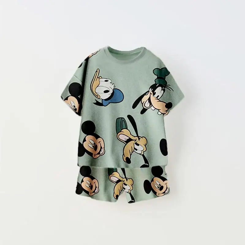 Donald Duck Cartoon Print T-Shirt & Shorts